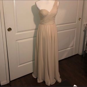 Aspeed nude one shoulder bridesmaid dress S